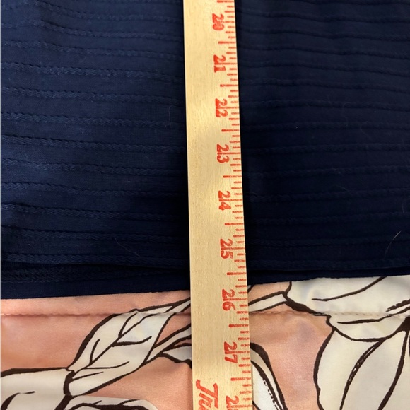 Alfred Dunner Dark Blue Blouse with Side Buttons - Picture 4 of 7